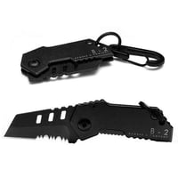 BOMBER & COMPANY 超コンパクト 折りたたみ式 サバイバル ナイフ B-2 Nano Blade Tactical Pocket Knife ナノブレード