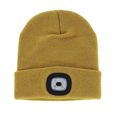 充電式 LEDライト付きニット帽 NIGHT SCOUT LED Beanie 取り外し可能LED