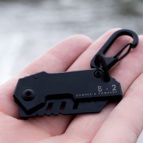 BOMBER & COMPANY 超コンパクト 折りたたみ式 サバイバル ナイフ B-2 Nano Blade Tactical Pocket Knife ナノブレード