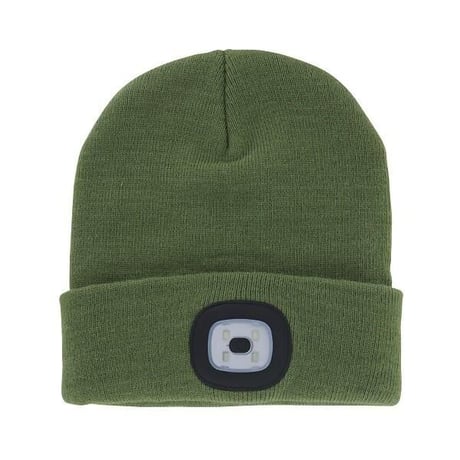 充電式 LEDライト付きニット帽 NIGHT SCOUT LED Beanie 取り外し可能LED
