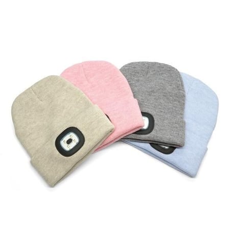 充電式 LEDライト付きニット帽 NIGHT SCOUT LED Beanie Bright Side ナイトスカウト 取り外し可能LED