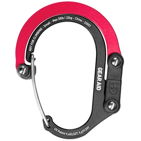 HEROCLIP Small ヒーロークリップ スモール 静止荷重 22kg カラビナ型フック バックハンガー 国内正規品 GEAR AID
