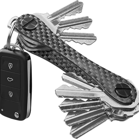 限定カラー KEYSMART Extended キースマート CARBON FIBER 3K ロング エクステンデッド キーケース キー収納ツール 拡張パック付