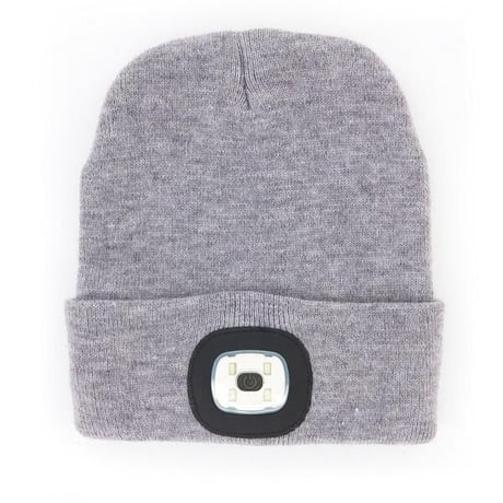 充電式 LEDライト付きニット帽 NIGHT SCOUT LED Beanie Bright Side ナイトスカウト 取り外し可能LED