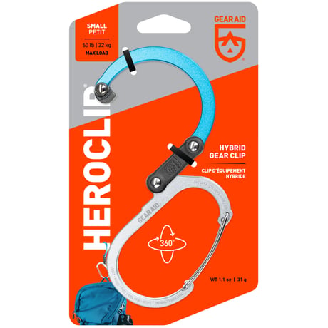 HEROCLIP Small ヒーロークリップ スモール 静止荷重 22kg カラビナ型フック バックハンガー 国内正規品 GEAR AID