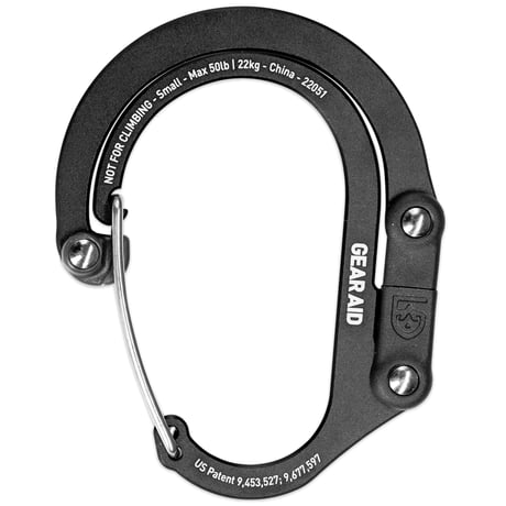 HEROCLIP Small ヒーロークリップ スモール 静止荷重 22kg カラビナ型フック バックハンガー 国内正規品 GEAR AID