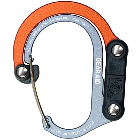 HEROCLIP MINI ヒーロークリップ ミニ 静止荷重 18kg カラビナ型フック バックハンガー 国内正規品 GEAR AID