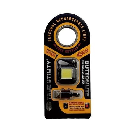 TRUE UTILITY BUTTON LITE 充電式 ボタンライト キーリング付き トゥルーユーティリティ