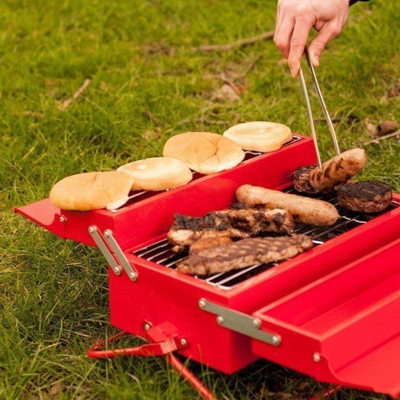 お手軽どこでもバーベキュー SUCK UK バーベキュー ツールボックス BBQ