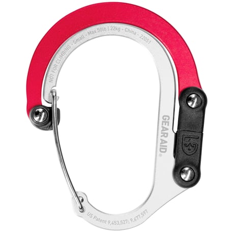 HEROCLIP Small ヒーロークリップ スモール 静止荷重 22kg カラビナ型フック バックハンガー 国内正規品 GEAR AID