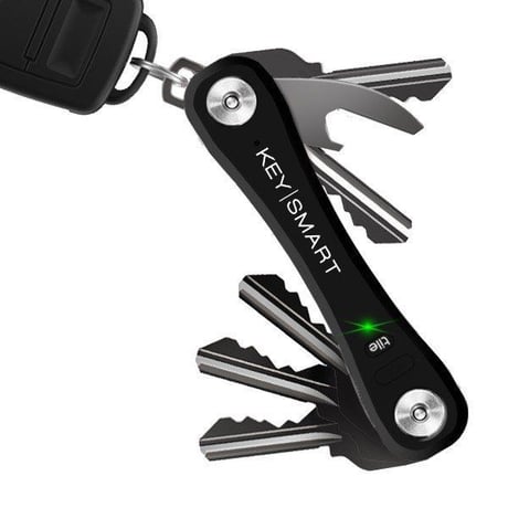 KEYSMART PRO ブラック キースマート プロ tile 内臓 LEDライト 付き トラッキング キーケース
