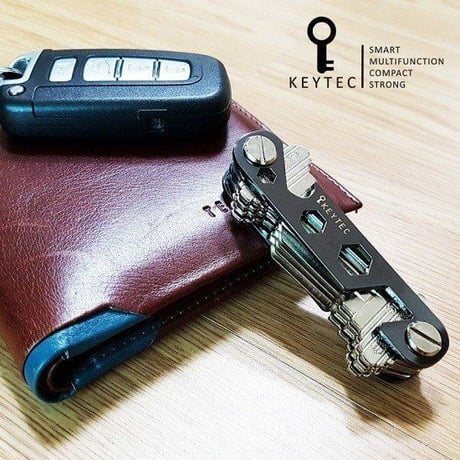 KEYTEC Z0 多機能 キーケース コンパクト キー収納ツール カラビナ＆拡張パック付 キースマート