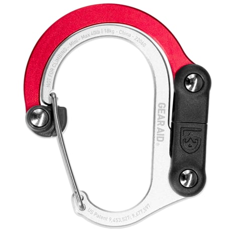 HEROCLIP MINI ヒーロークリップ ミニ 静止荷重 18kg カラビナ型フック バックハンガー 国内正規品 GEAR AID