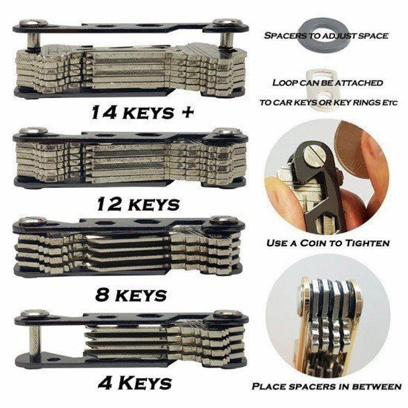 KEYENCE いろいろセット DIY引退 KEYTEC Z0 多機能 キーケース コンパクト キー収納ツール