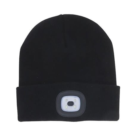 充電式 LEDライト付きニット帽 NIGHT SCOUT LED Beanie 取り外し可能LED