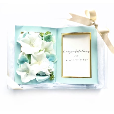 【送料無料・メッセージカード付】「額画(GAKUE)フォトフレームセット」ティファニーブルー