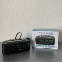 Westclox super loud green led alarm clock