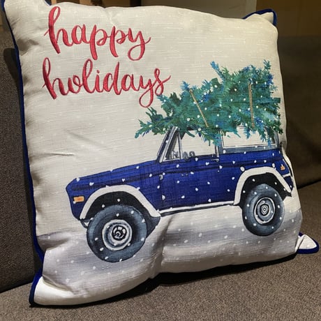 Home Depot Happy Holiday Pillow