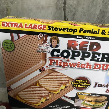 Red Copper "Flipwich Duo" Sandwich Pan