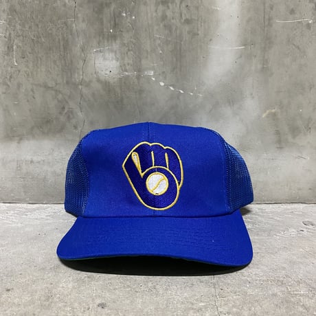 【USED】90'sTWINS MLB Milwaukee Brewers meshback