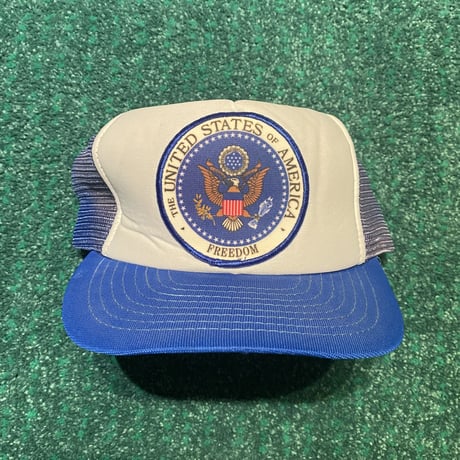 【USED】90's USA Emblem meshback