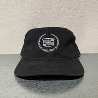 vintage made in USA Cadillac Emblem strap hat