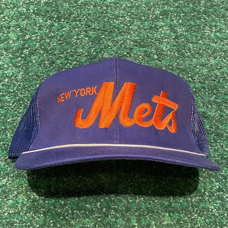 80's unknown MLB "NY Mets"cord meshback