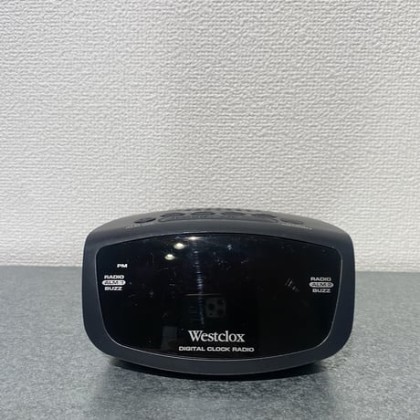 westclox red led fm clock