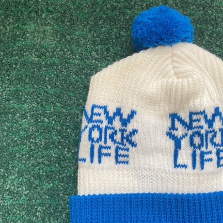 80's NEWYORK LIFE PomPom Beanie