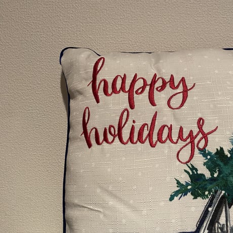 Home Depot Happy Holiday Pillow