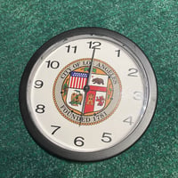 city of los angeles emblem wall clock