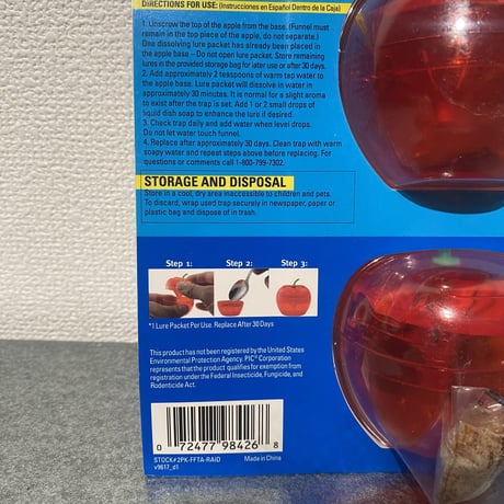 Raid fruits fly trap