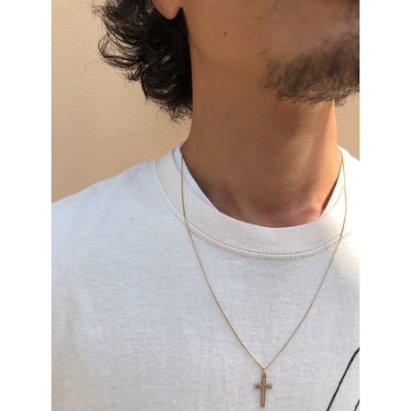 than/cias  10k yellowgold jesus cross pendant