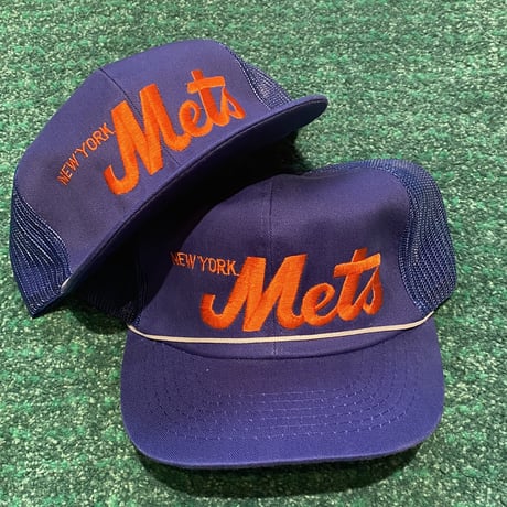 80's unknown MLB "NY Mets"cord meshback