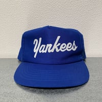 80's YoungAn Hat co. MLB NY Yankees script hat