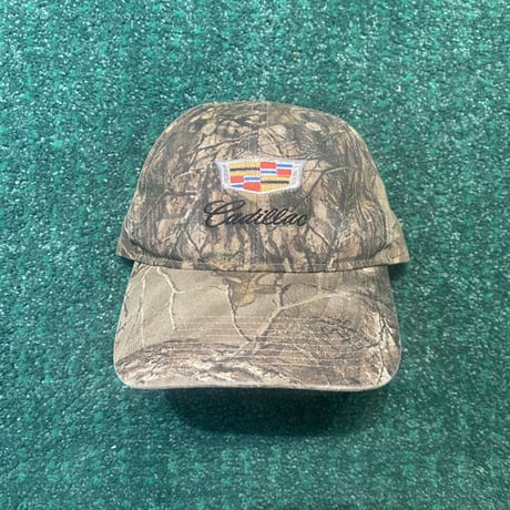 vintage Cadillac real tree camo hat