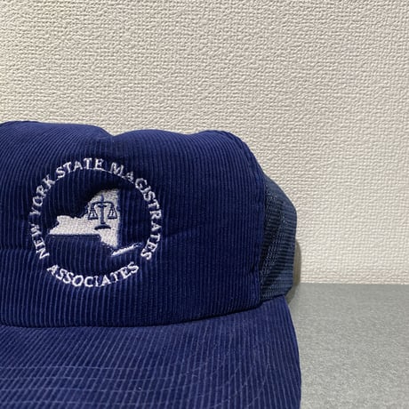 vintage NYMSA corduroy meshback hat