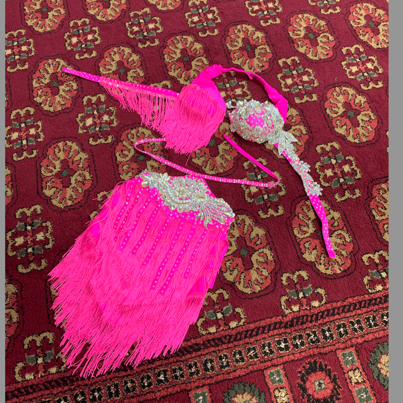 新品》ベリーダンス衣装 / ピンクショート/ Hanan | El Donia