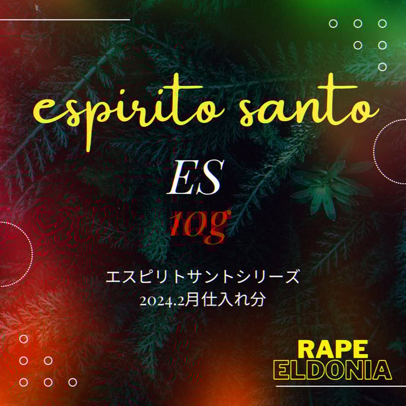 ES⑩g【2024/2月仕入れ】アマゾンの叡智ハペ /エスピリトサント