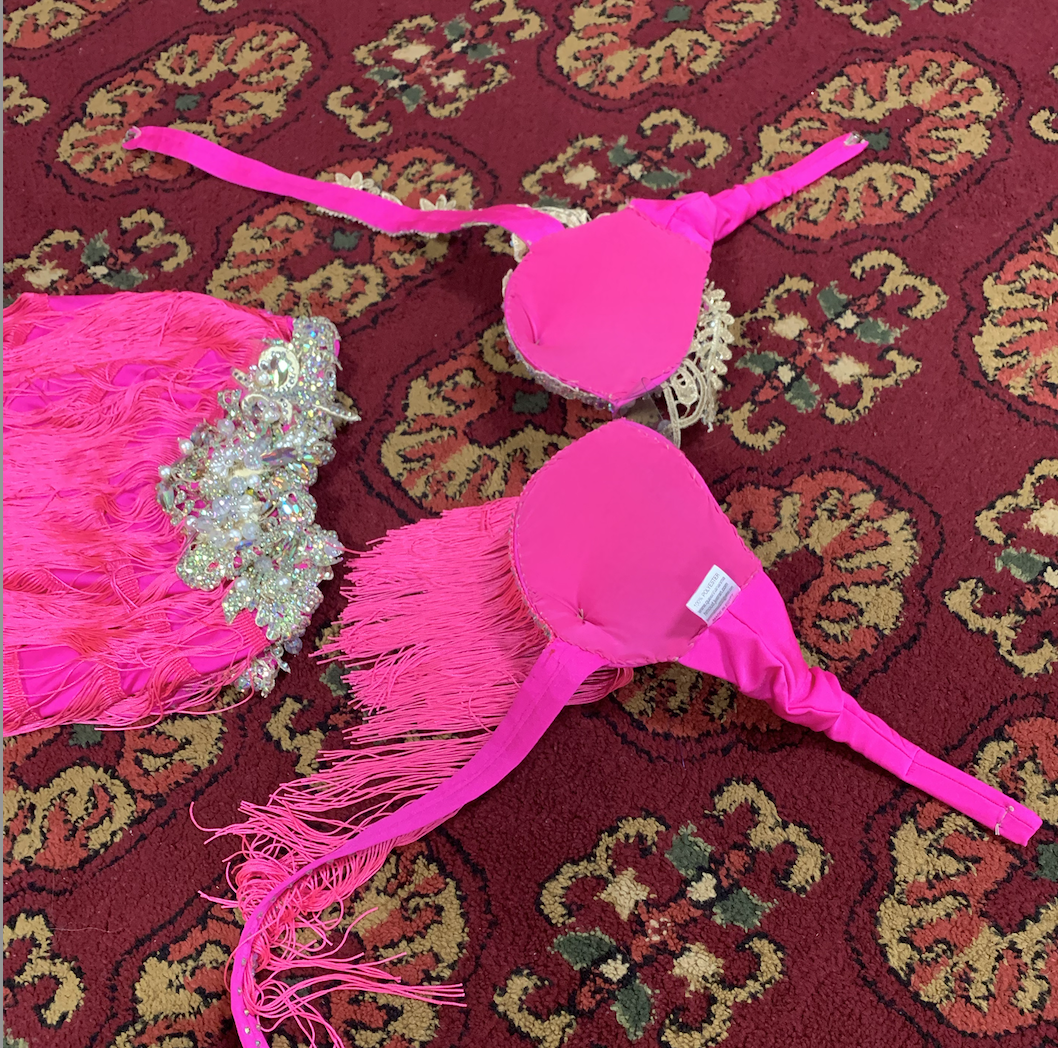 新品》ベリーダンス衣装 / ピンクショート/ Hanan | El Donia