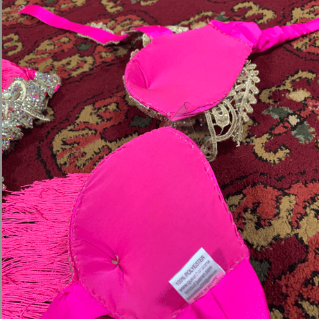 《新品》ベリーダンス衣装  / ピンクショート/ Hanan