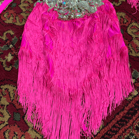 《新品》ベリーダンス衣装  / ピンクショート/ Hanan