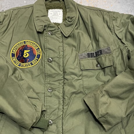 U.S.NAVY A-2 DECK JACKET SIZE:X-LARGE