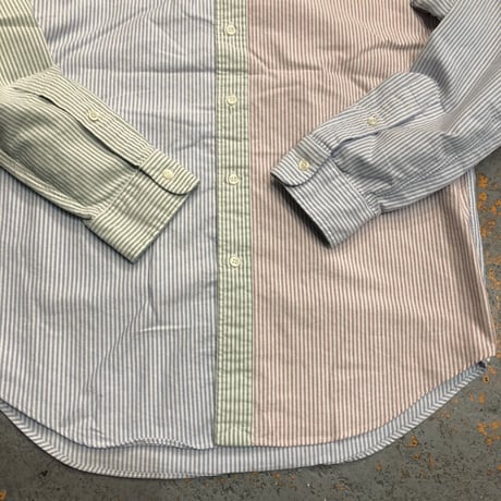 Ralph Lauren Oxford B/D Shirts Candy Stripe Crazy Pattern SIZE:Medium