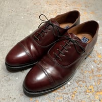 90s Bostonian Cap-Toe Shoes Burgundy 10 1/2 D Made in USA