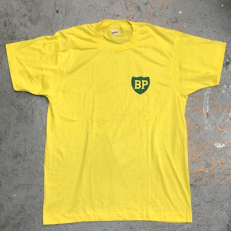 1980s BP Print T-shirts Made in USA SIZE : Large