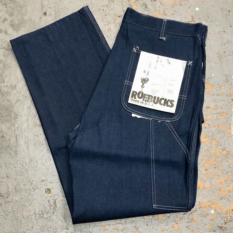 Dead Stock] 1980s ROEBUCKS Denim Painter Pants