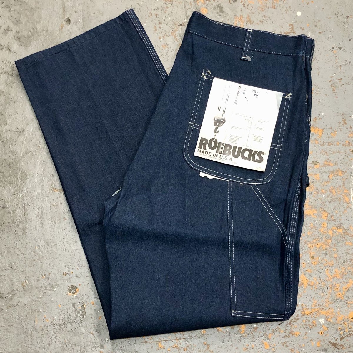Dead Stock] 1980s ROEBUCKS Denim Painter Pants