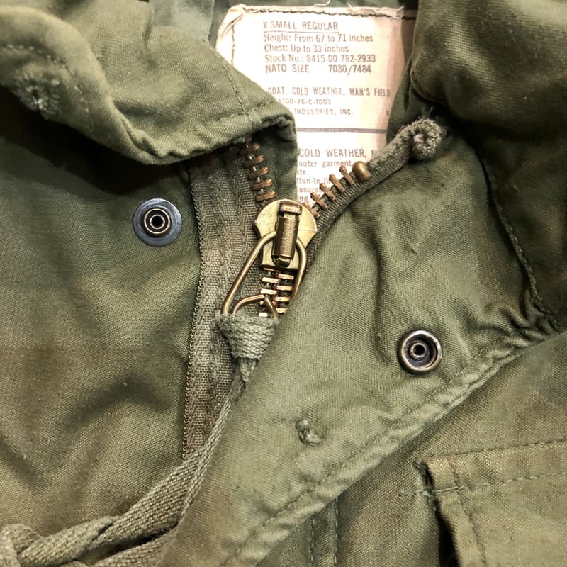 1976 U.S.ARMY M-65 Field Jacket SIZE:X-Small Re