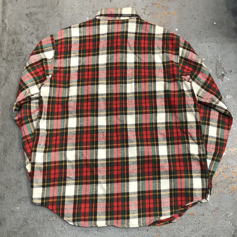 60s Roomy Richard ネルシャツ 白黒 ヘビネル 検 50sマチ